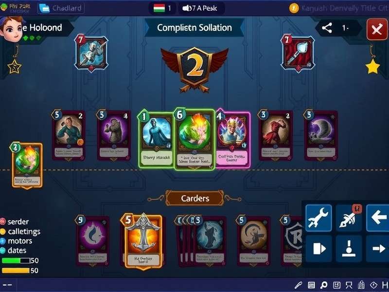 Elite Cardamom Conquest gameplay screenshot showing card battle interface